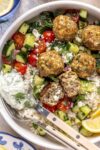 Mediterranean Turkey Meatball Bowl 🥗🍖