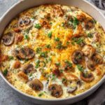 Oven Baked Chicken Mushroom Cheese CasseroleOven Baked Chicken Mushroom Cheese Casserole