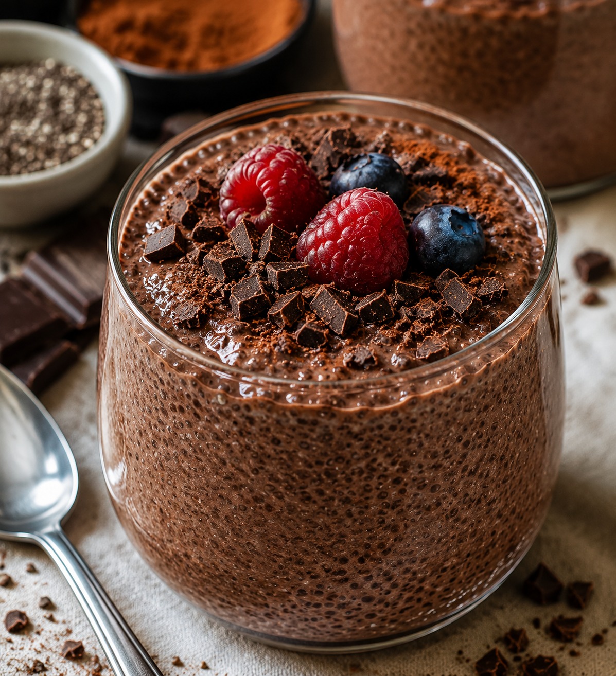chocolate chia seed pudding
