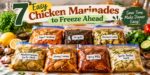 7 Easy Chicken Marinades to Freeze Ahead for quick healthy dinners