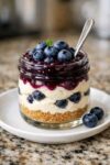 No-Bake Blueberry Cheesecake Jars